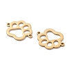 Ion Plating(IP) 304 Stainless Steel Hollow Connector Charms STAS-P332-02G-3