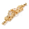 Brass Micro Pave Cubic Zirconia Slide Charms KK-G503-37G-03-2