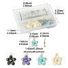 30Pcs 5 Colors Alloy Enamel Pendants ENAM-FS0002-07-4