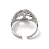 Non-Tarnish 304 Stainless Steel Open Cuff Rings for Women LS-RJEW-G291-03P-3