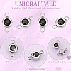 30Pcs 304 Stainless Steel Rhinestone Links Connectors STAS-UN0058-64-5