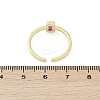 Brass Micro Pave Cubic Zirconia Cuff Rings RJEW-S400-16A-G-5