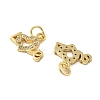 Brass Micro Pave Cubic Zirconia Pendants KK-C092-24H-G-2