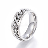 Tarnish Resistant 304 Stainless Steel Wide Band Rings LS-RJEW-G084-04P-21mm-1