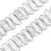 Electroplated Glass Pearl Beads Strands GL-CBA64F3-01C-1