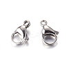 304 Stainless Steel Lobster Claw Clasps X-STAS-H013-2
