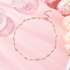 Brass Satellite Chains Necklaces NJEW-JN05254-1