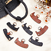 8Pcs 4 Colors PU Leather Undamaged Bag Triangle Buckle Connector FIND-WR0010-76-4