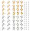 DICOSMETIC 40Pcs 2 Color Alloy Stud Earring Findings FIND-DC0002-19-1