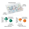 10 Colors Mushroom Handmade Lampwork Beads LAMP-FS0001-15-4