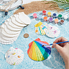 14Pcs 4 Styles Natural Shell Painting Accessories DIY-NB0012-05-3