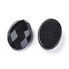 Natural Dyed & Heated Black Agate Cabochons G-G760-A10-2