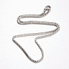 Tarnish Resistant 316 Surgical Stainless Steel Venetian Chains Necklaces NJEW-JN01293-02-1
