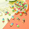 30Pcs 3 Styles Printed Alloy Pendants PALLOY-CJ0002-49-5
