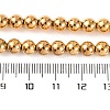 Electroplated Synthetic Non-magnetic Hematite Beads Strands G-H027-C01-04-5