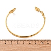 304 Stainless Steel Cuff Bangles for Women BJEW-F491-01G-03-3