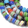Handmade Millefiori Glass Beads LAMP-D006-01-3