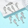 SHEGRACE Brass Clear Cubic Zirconia Charms XGRQ3P899-631P-4