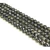 Electroplate Natural Labradorite Beads Strands X-G-L150-8mm-01-2