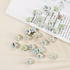 Glazed Porcelain Beads PW-WG45897-04-1
