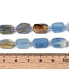Natural Blue Calcite Beads Strands G-T138-26A-13-5