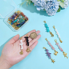 20Pcs Natural & Synthetic Gemstone Chips Pendant Decoration HJEW-PH02095-3