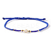 Bohemian Style Imitation Pearl & Glass Seed Bead Braided Bracelets XS0693-7-1