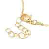 Rack Plating Brass Column Ball Chain Necklace for Women NJEW-F311-09G-3
