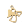 201 Stainless Steel Pendants STAS-S157-01D-G-1