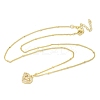 Brass Micro Pave Clear Cubic Zirconia Hollow Love Heart Pendant Necklaces for Women NJEW-M088-02G-03-2