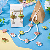 24Pcs 4 Colors Handmade Porcelain Beads PORC-TA0001-20-7