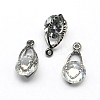 Horse Eye Alloy Charms LS-ZIRC-R007-040A-01-2