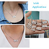 Kissitty 9Pcs 9 Style Angel Number Necklace NJEW-KS0001-04-6