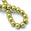 Baking Paint Pearlized Glass Pearl Round Bead Strands HY-Q003-10mm-43-4