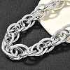 Punk Hiphop Styles Alloy Rope Chain Necklaces for Men NJEW-K391-01P-2