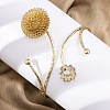 PincushionAlloy Arm Cuff Bangles for Girl Women LS-AJEW-A063-01B-G-1