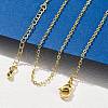 Brass Cable Chain Necklaces for Women NJEW-D302-48G-2