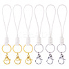 10Pcs 2 Colors Eco-Friendly Korean Waxed Polyester Cord Keychains KEYC-TA00035-1