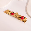 Ladybug 304 Stainless Steel Enamel Alligator Hair Clips & Stud Earring Sets for Women ZG3114-1-5