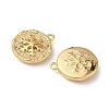 Christmas Brass Micro Pave Clear Cubic Zirconia Pendants KK-A280-03D-G-2