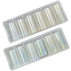 12 Rolls 2 Styles PET Aurora Nail Foils Floral Transfer Paper STIC-SP0001-08-1