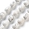 Natural Howlite Beads Strands G-B106-A26-02-1