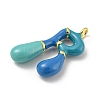 Brass Enamel Pendants X-KK-E093-03G-R-2