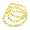 Electroplate Transparent Glass Beads Strands GL-CBA7A17-02A-04-4