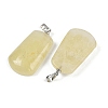 Natural Lemon Quartz Pendants G-I387-01A-P-2