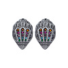 Bird Head Brass Micro Pave Cubic Zirconia Stud Earrings FS-WGB6FCA-04-1