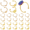 24Pcs 4 Styles Adjustable 304 Stainless Steel Finger Rings Components STAS-PH0006-11-1