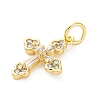 Brass Micro Pave Cubic Zirconia Pendants KK-S510-33G-02-2