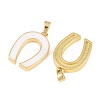 Brass Enamel Pendants KK-H262-04G-2