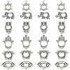30Pcs 6 Styles Alloy Spacer Beads FIND-YW0007-82-1